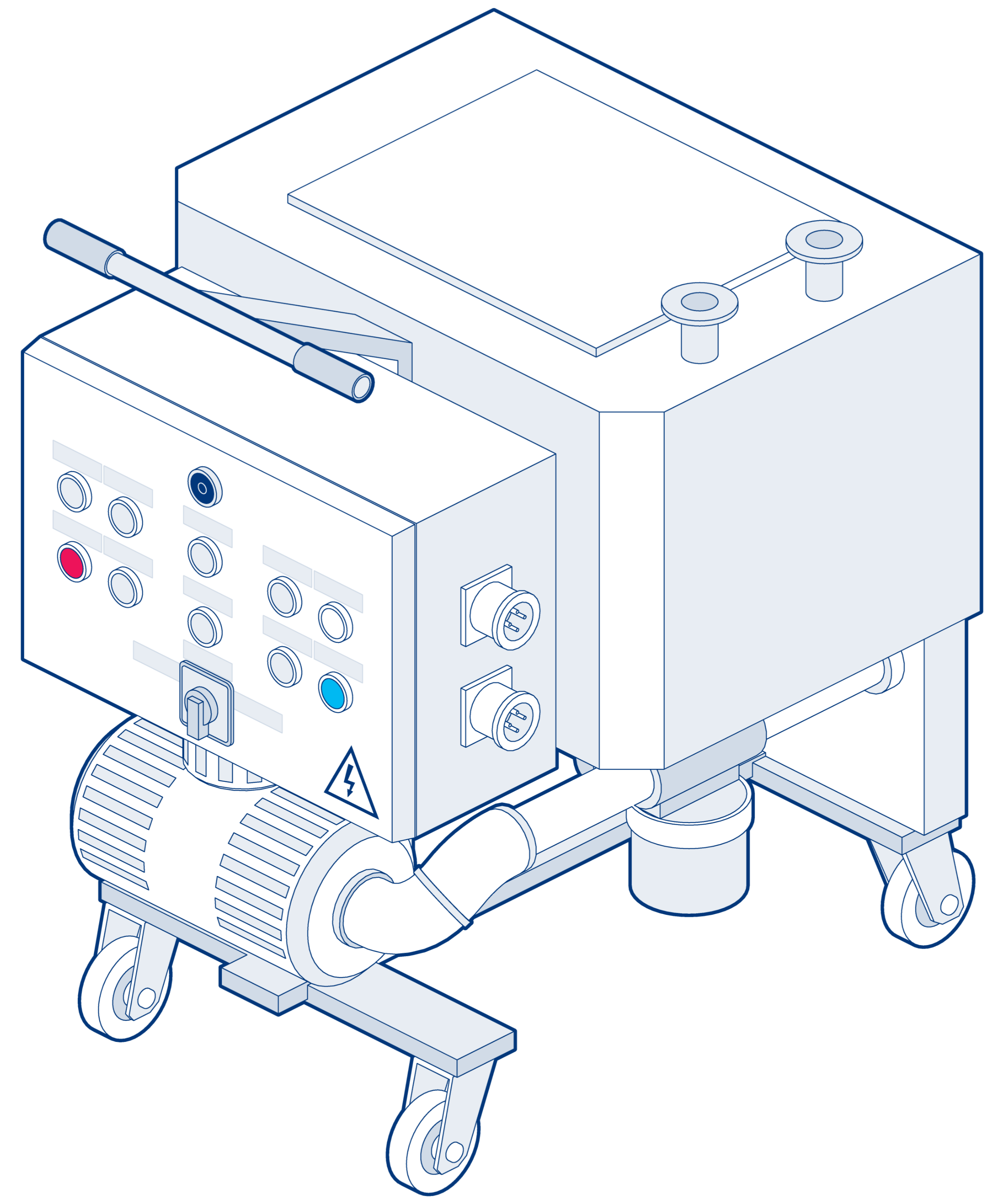 Flow-through chemical cleaning